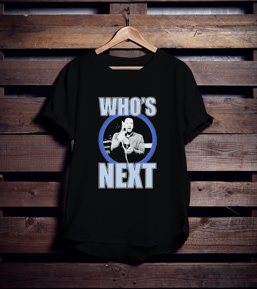 Who's Next Wrestling Interview Microphone Face-Off T-Shirt