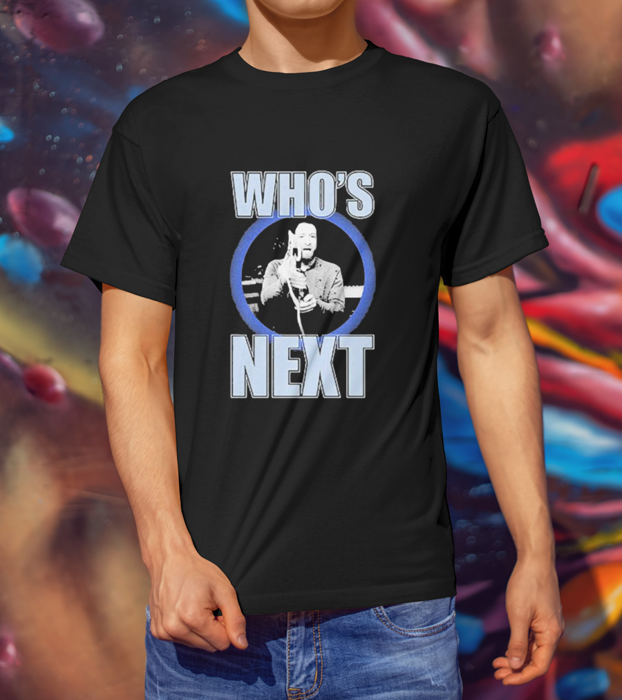 Who's Next Wrestling Interview Microphone Face-Off T-Shirt
