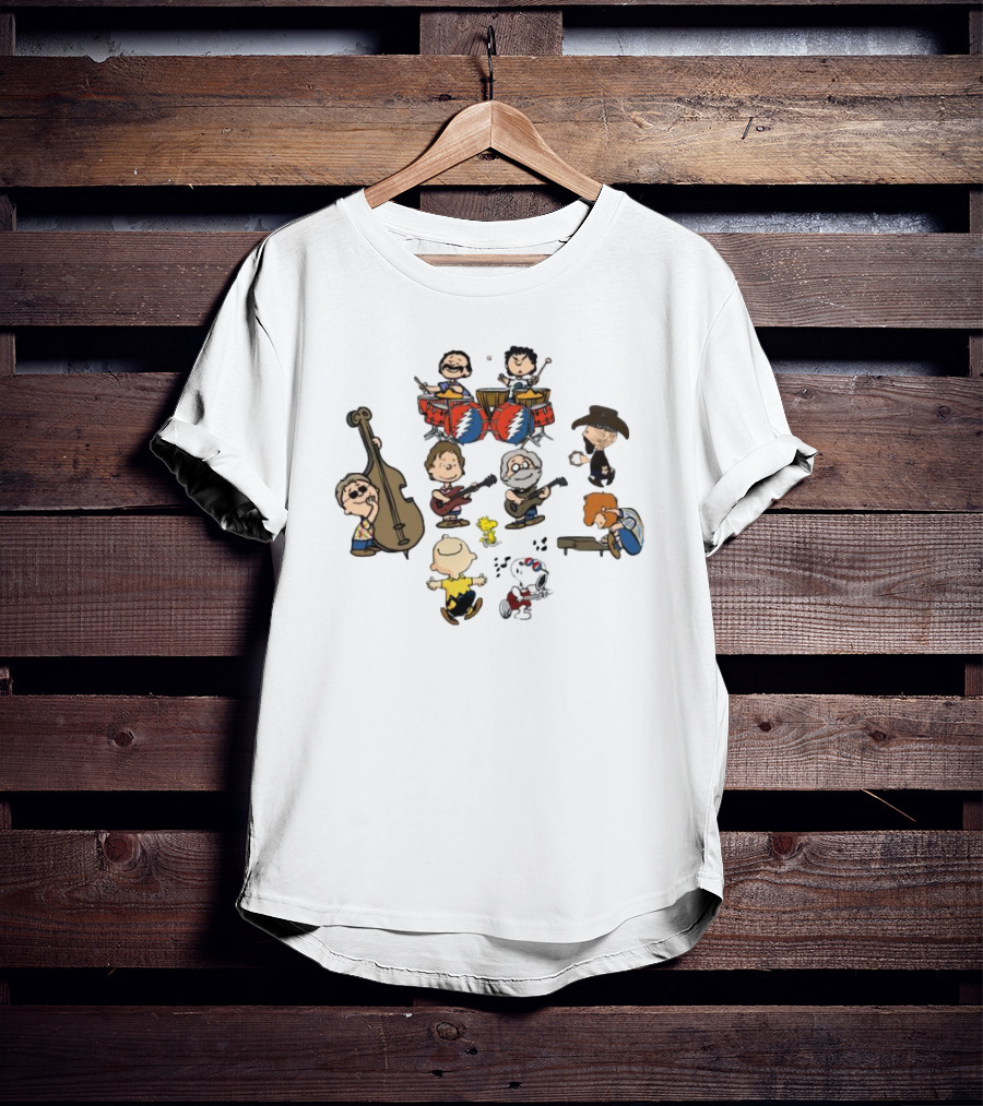 Grateful Dead Peanuts Band Jam Session Gimme Some Lovin' T-Shirt