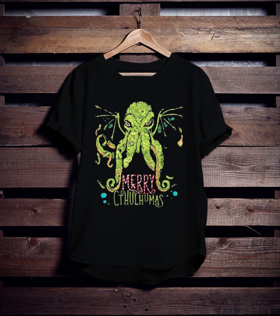 Merry Cthulhumas Christmas Cthulhu Holiday Lovecraft T-Shirt