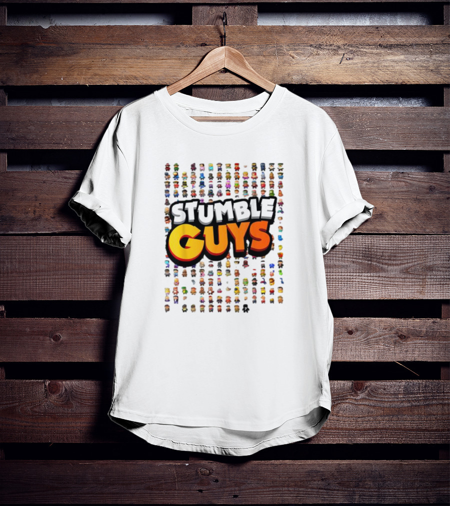 STUMBLE GUYS Multicolor Character Grid T-Shirt
