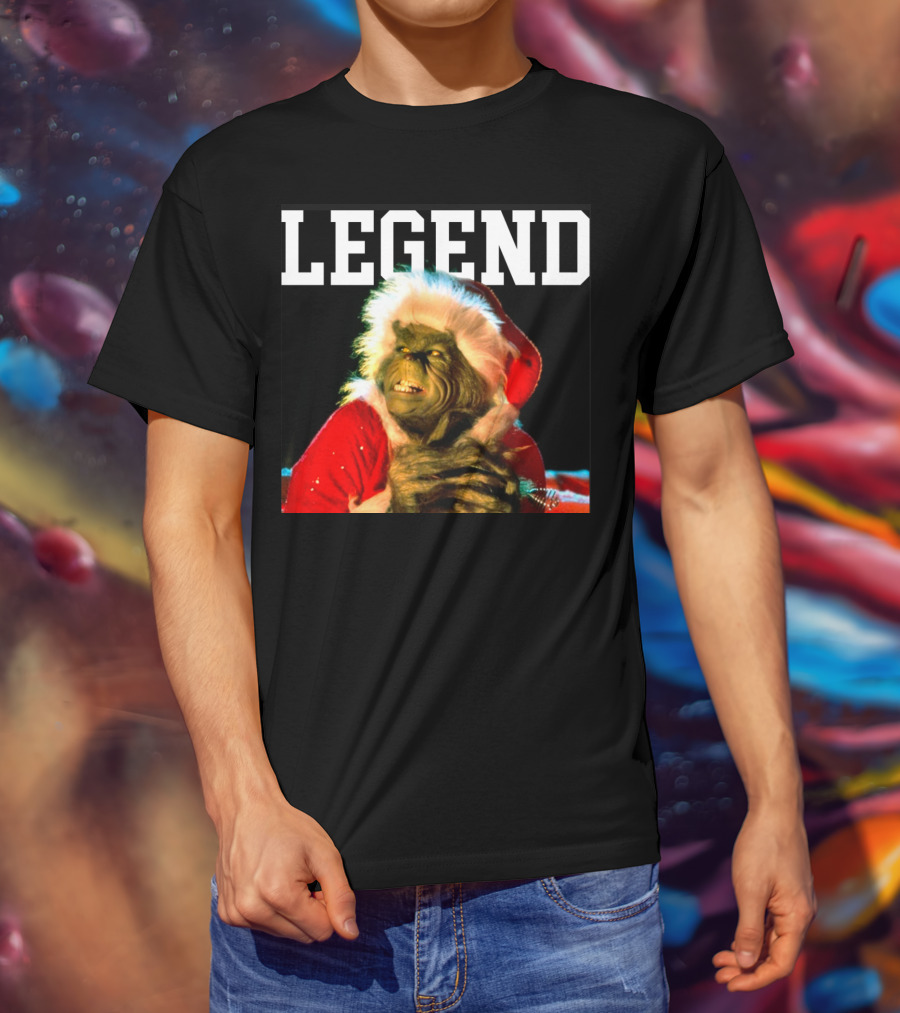Grinch Legend Santa Christmas T-Shirt