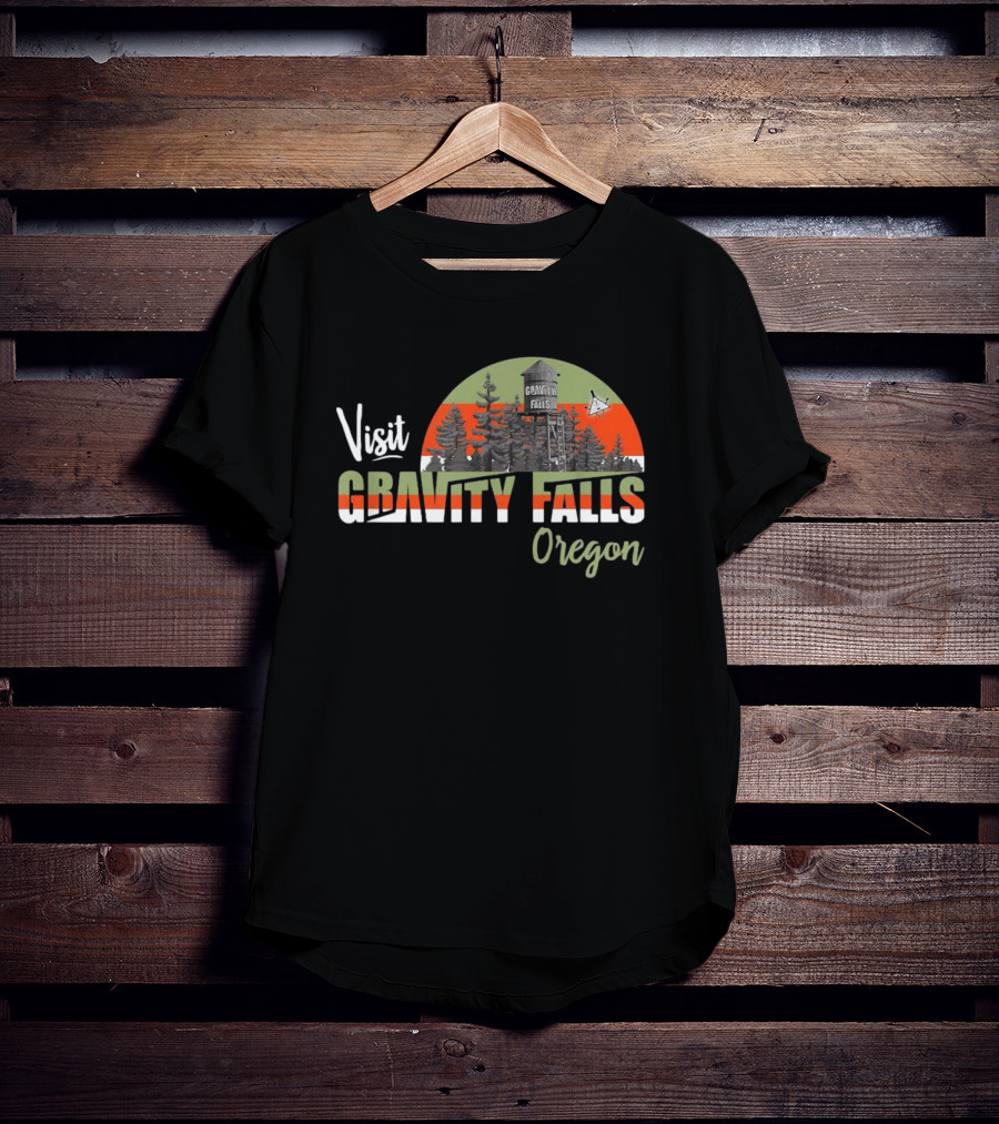 Visit Gravity Falls Oregon Forest Tourist Destination T-Shirt