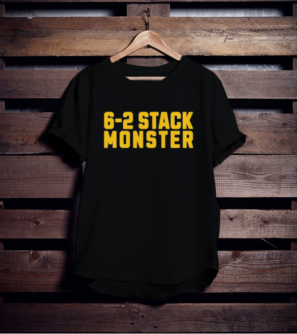 6-2 Stack Monster Football Defense Strategy T-Shirt