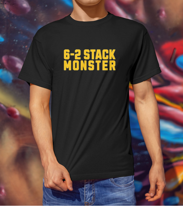 6-2 Stack Monster Football Defense Strategy T-Shirt