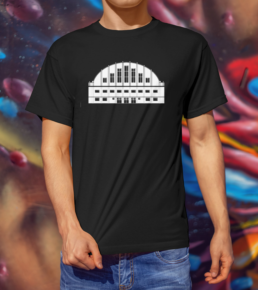 Butler Basketball Hinkle Fieldhouse Arena Architecture T-Shirt