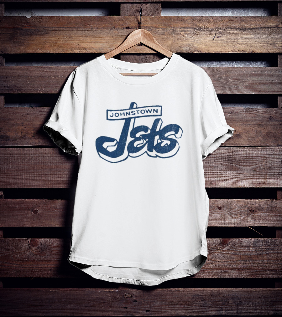 Johnstown Jets Hockey 1950s Retro Script T-Shirt