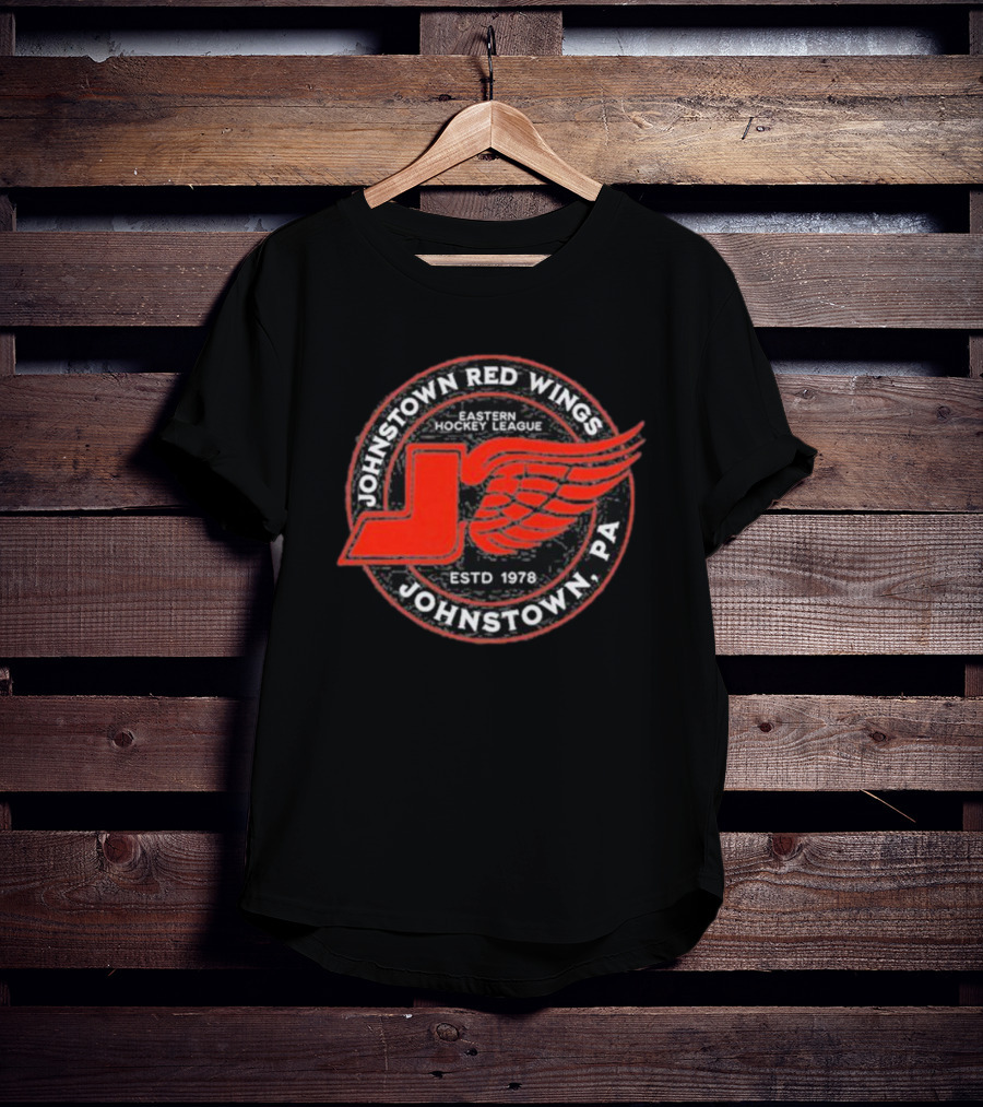 Johnstown Red Wings Eastern Hockey League Johnstown PA Estd 1978 T-Shirt