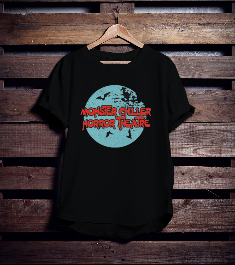 Monster Chiller Horror Theatre Moon Bats T-Shirt