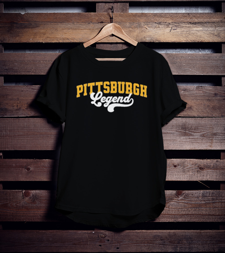 Pittsburgh Legend Classic Yellow And White T-Shirt