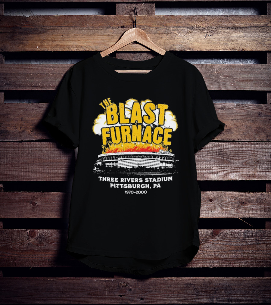 The Blast Furnace Explosion Three Rivers Stadium Pittsburgh PA 1970 2000 T-Shirt