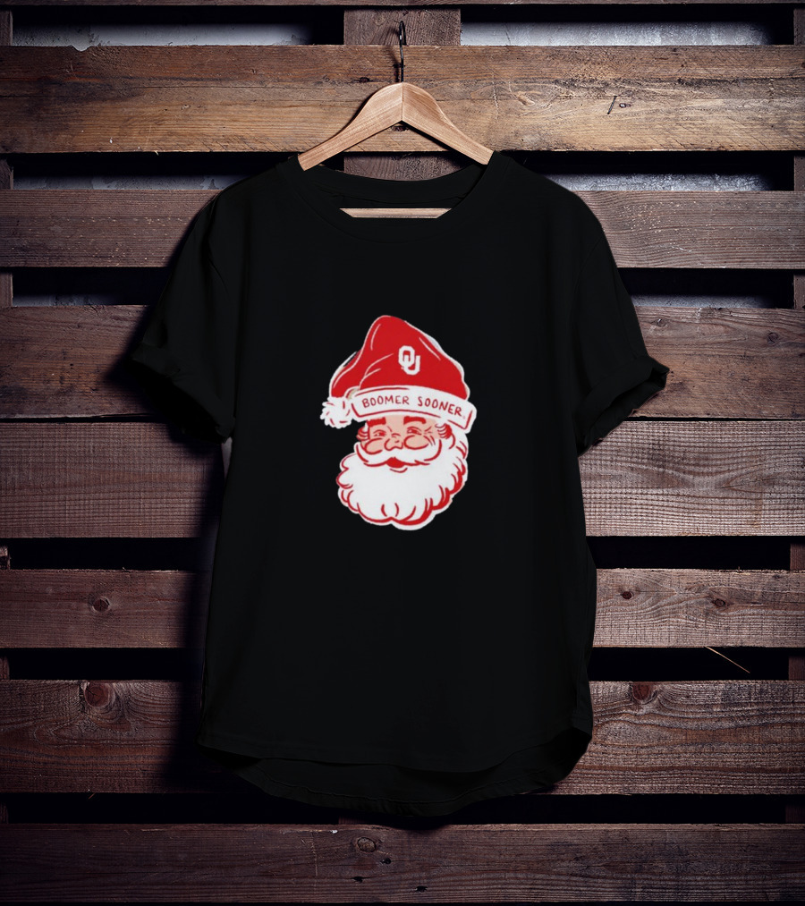 Boomer Sooner Santa Claus Christmas OU T-Shirt