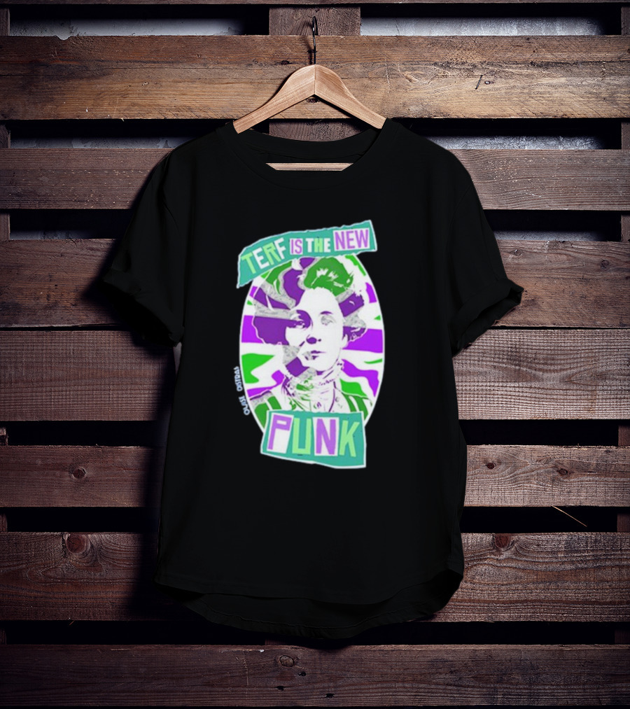 TERF Is The New Punk Emmeline Image Oval Equid Thing T-Shirt