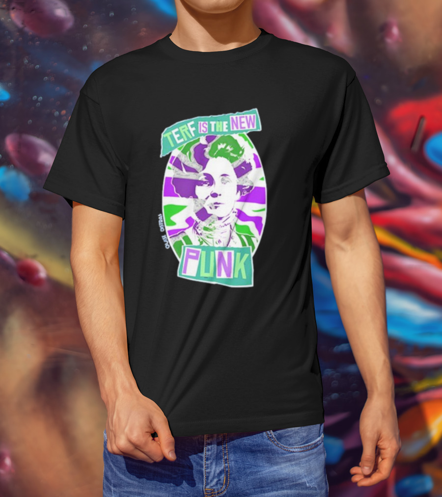 TERF Is The New Punk Emmeline Image Oval Equid Thing T-Shirt