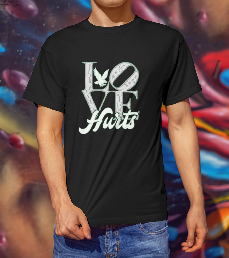 Love Hurts With Eagle Icon T-Shirt