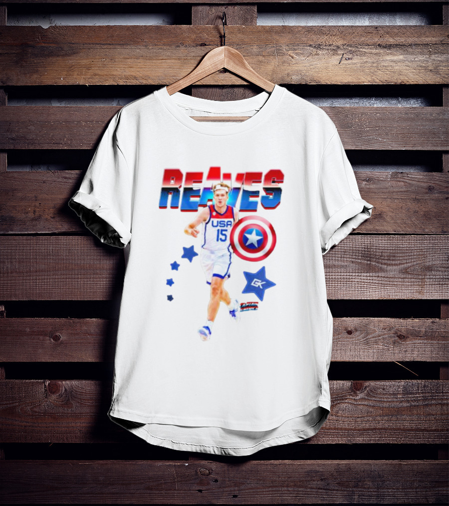 Reaves USA 15 Captain America Shield Sports Stars T-Shirt