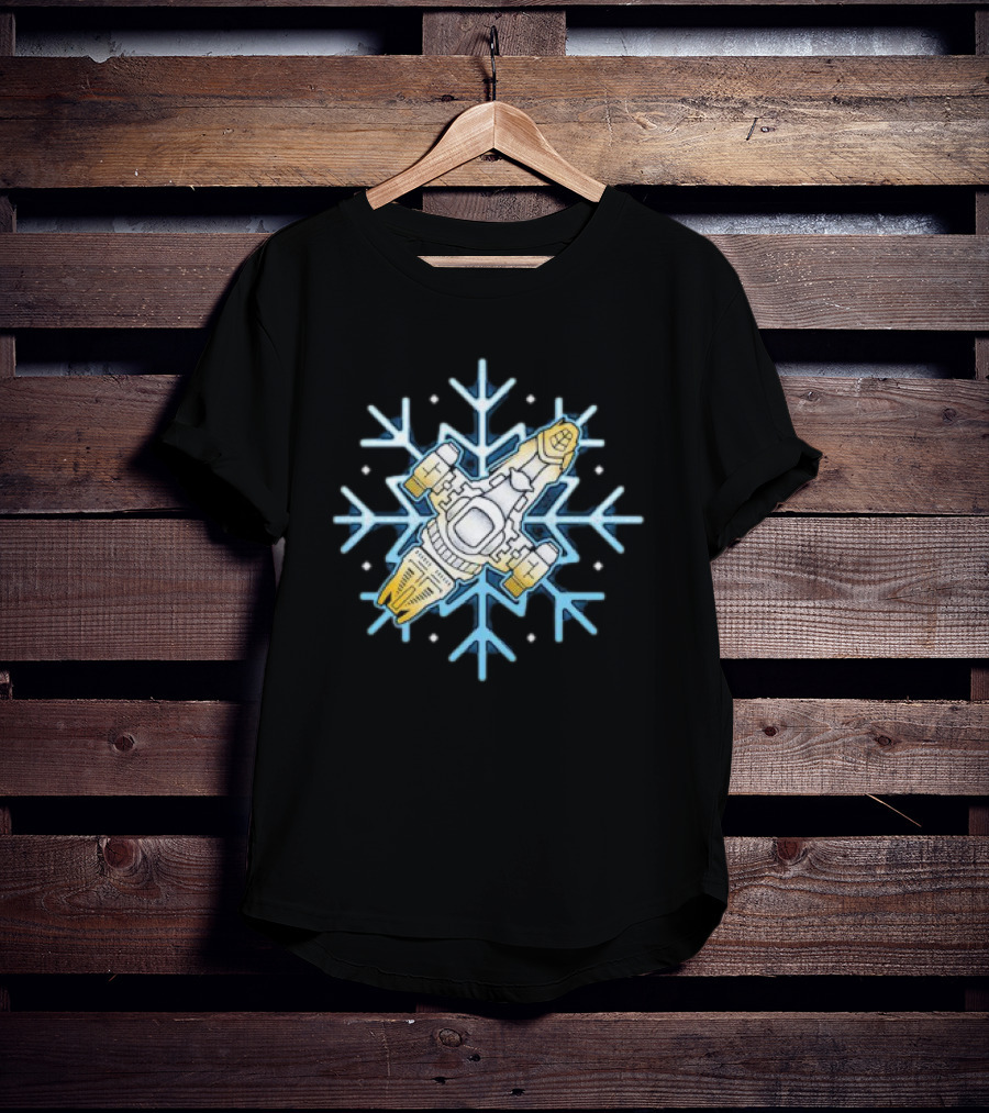 Shiny Snowflake Firefly Ship Serenity T-Shirt