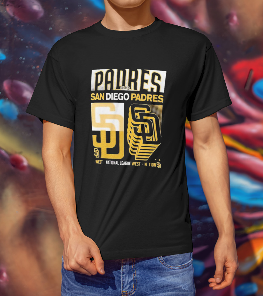 San Diego Padres West National League West Stack T-Shirt