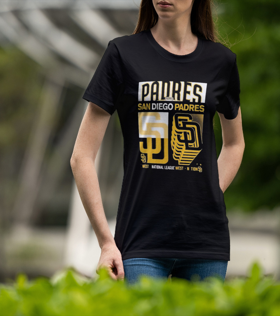 San Diego Padres West National League West Stack T-Shirt