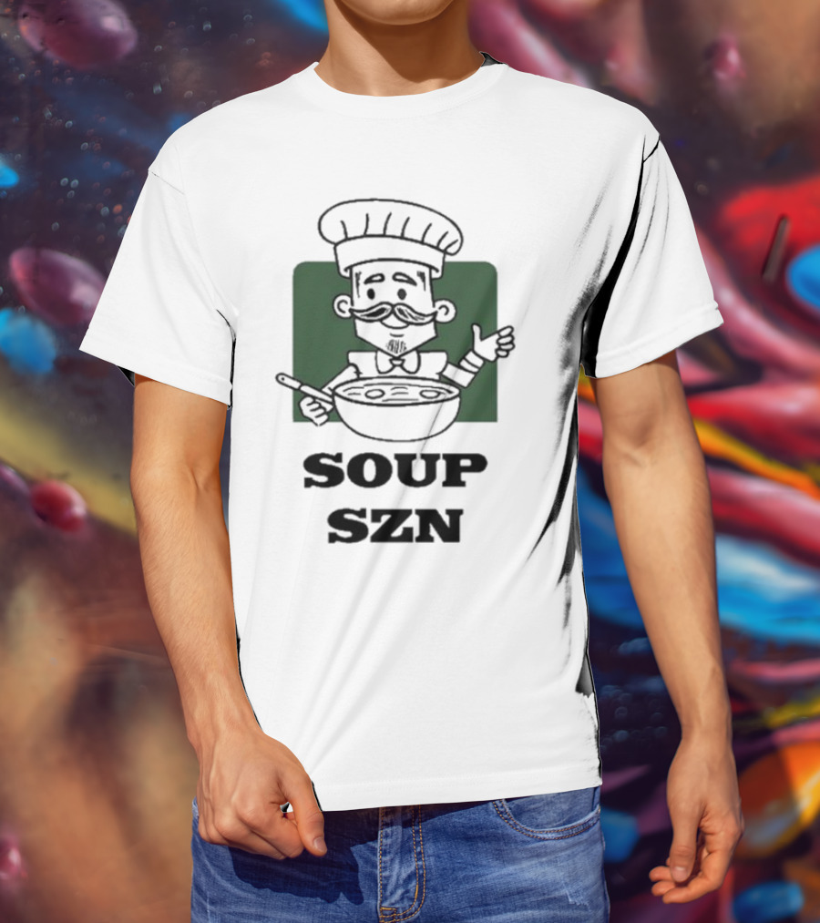 Soup Szn Chef Cartoon Cooking Bowl T-Shirt