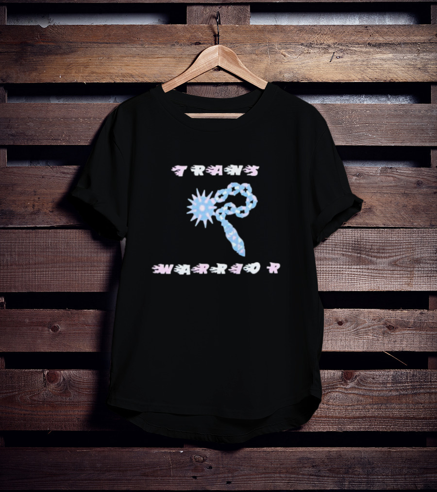 TRANS WARRIOR Blue Spike Chain T-Shirt