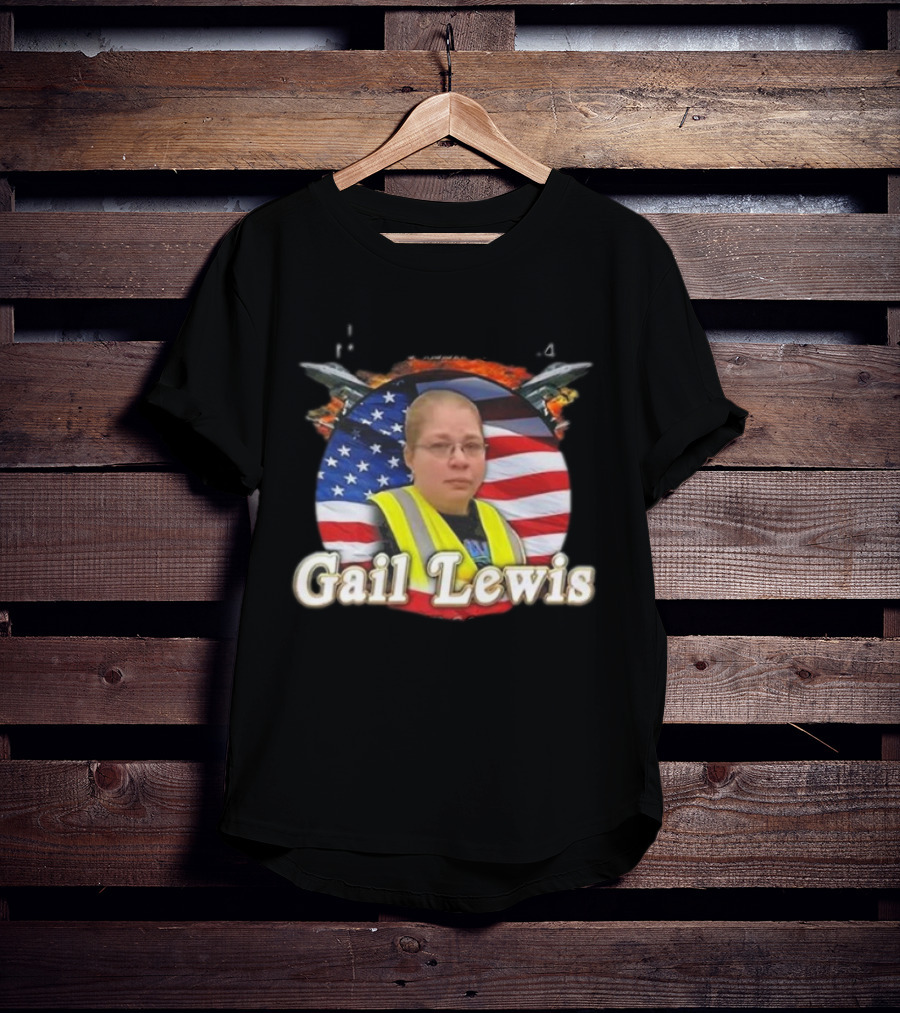 Gail Lewis Walmarines The Few The Proud American Hero Flag Background T-Shirt