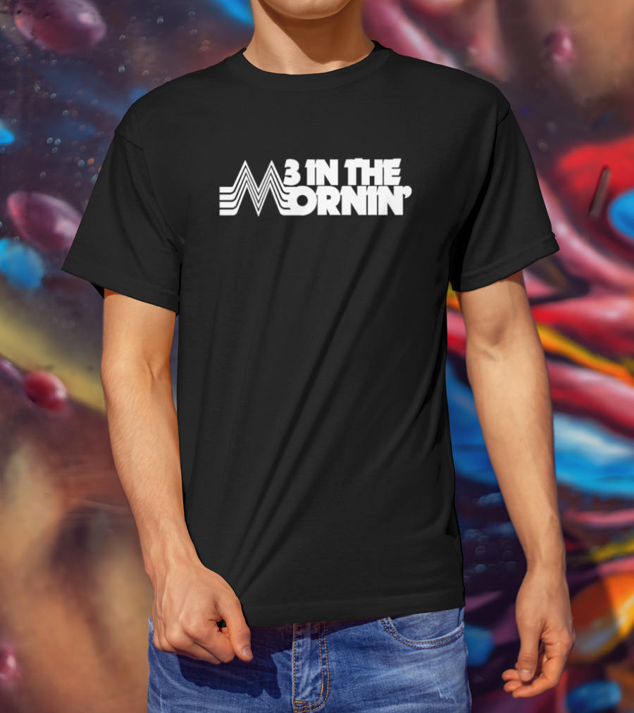 3 In The Mornin' Vintage 70s-Inspired Style Retro Lines T-Shirt