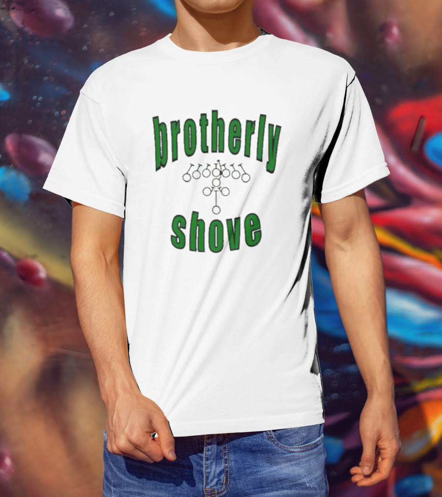 Brotherly Shove Football Play Formation T-Shirt