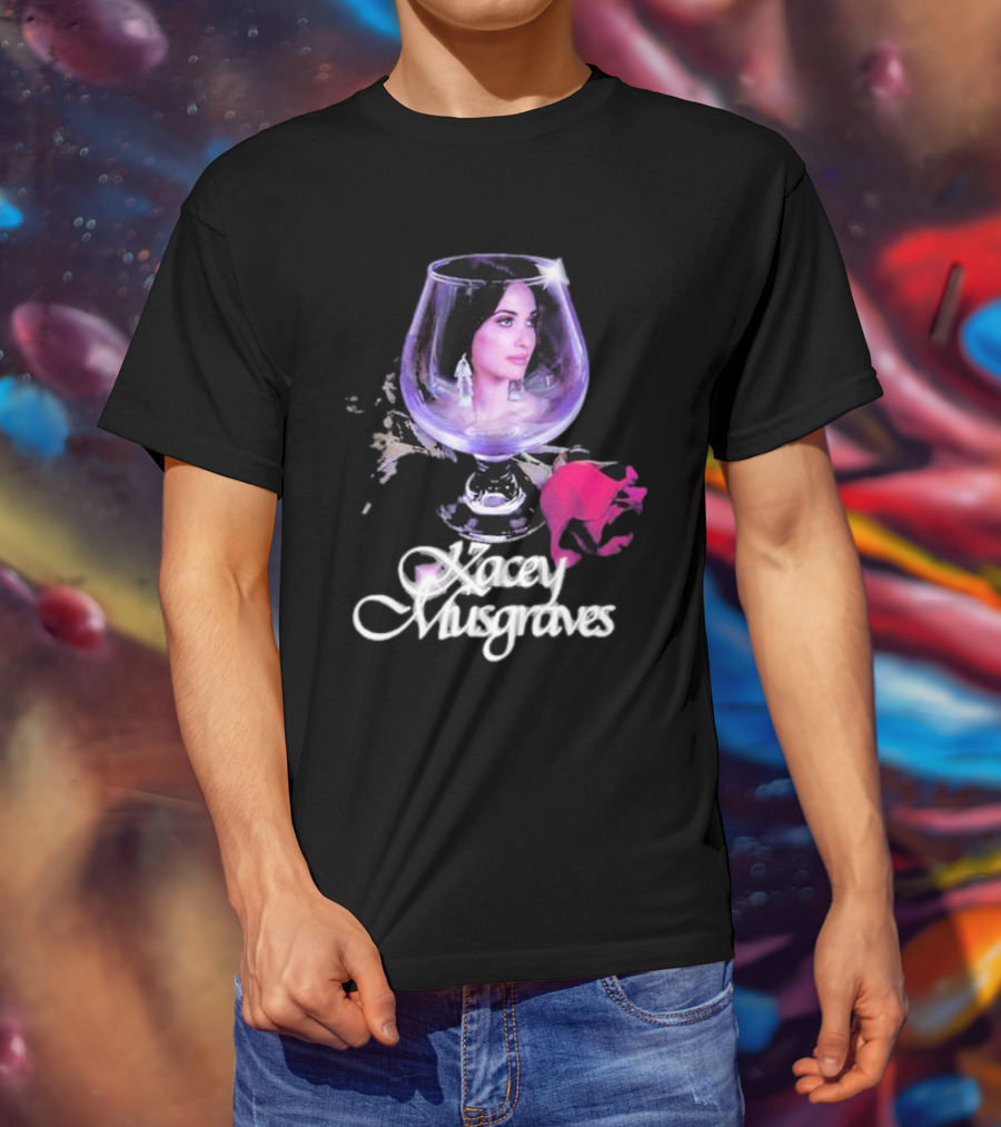 Kacey Musgraves Rose In Glass T-Shirt