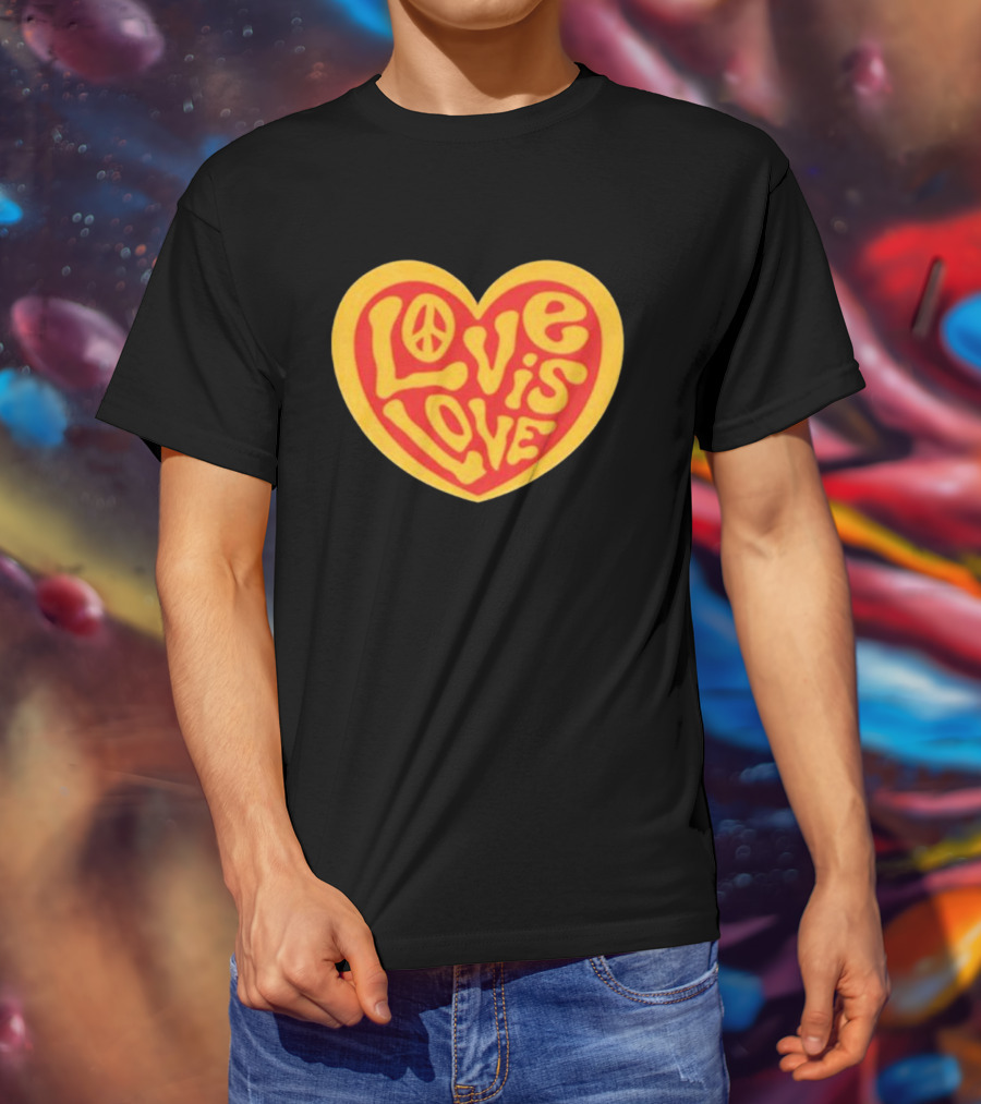 Love Is Love Peace Sign Heart T-Shirt