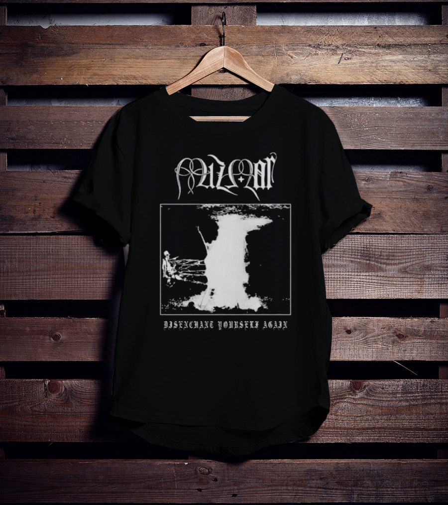 Mizmor Disenchanted Yourself Again Black And White Abstract T-Shirt