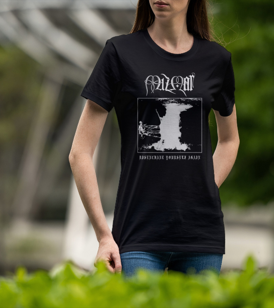 Mizmor Disenchanted Yourself Again Black And White Abstract T-Shirt