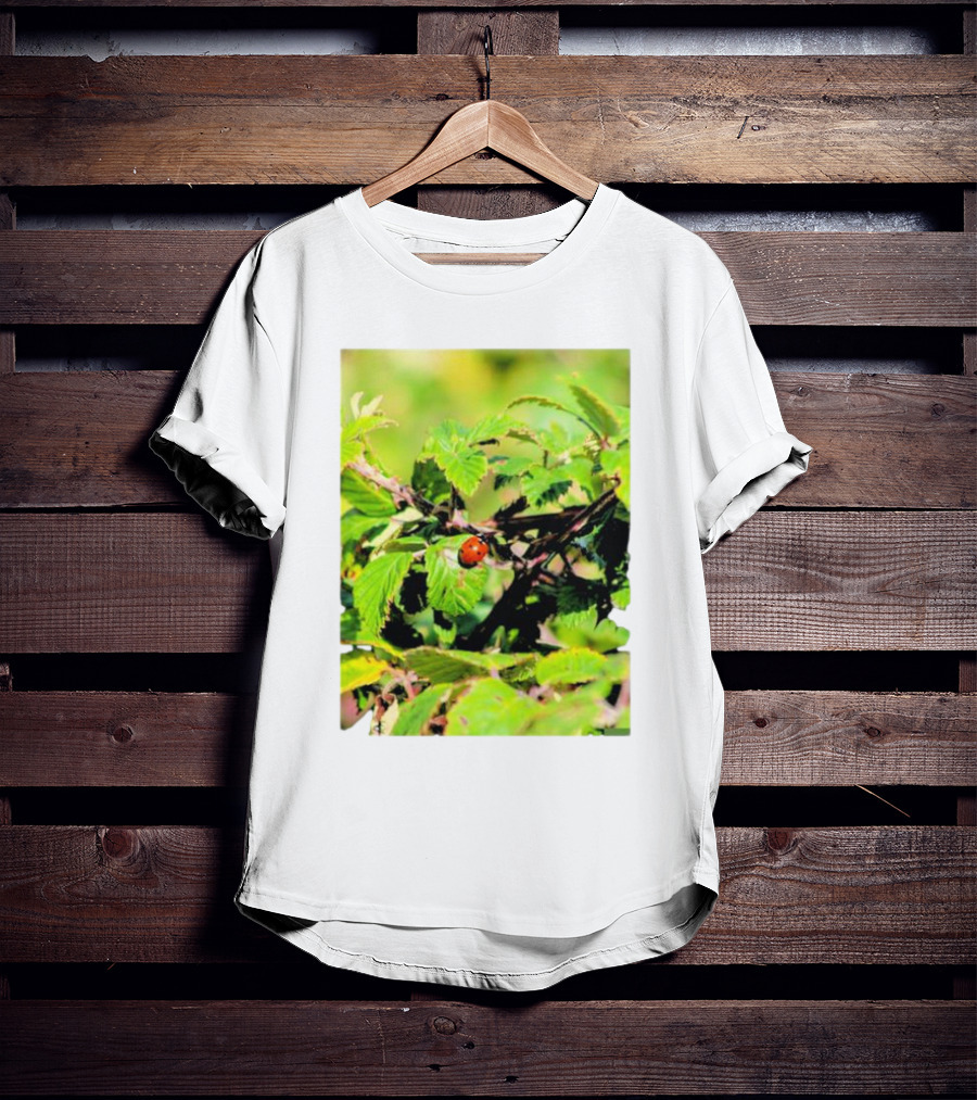 Spot In Nature With Ladybug On Leaf T-Shirt