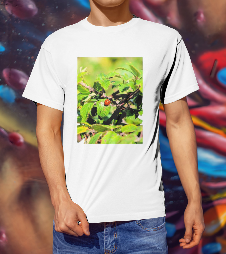 Spot In Nature With Ladybug On Leaf T-Shirt