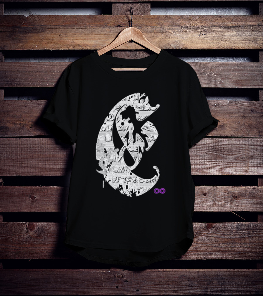 Club E By Club Eternal Infinite Symbol Grunge T-Shirt