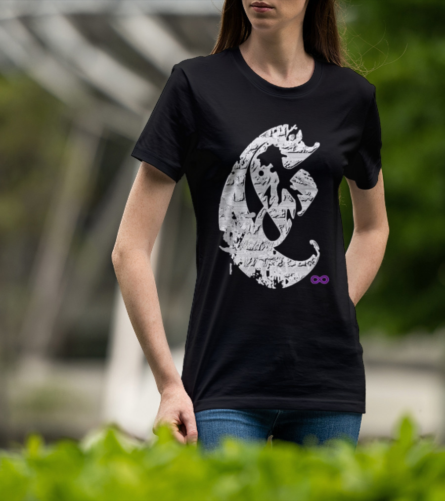 Club E By Club Eternal Infinite Symbol Grunge T-Shirt