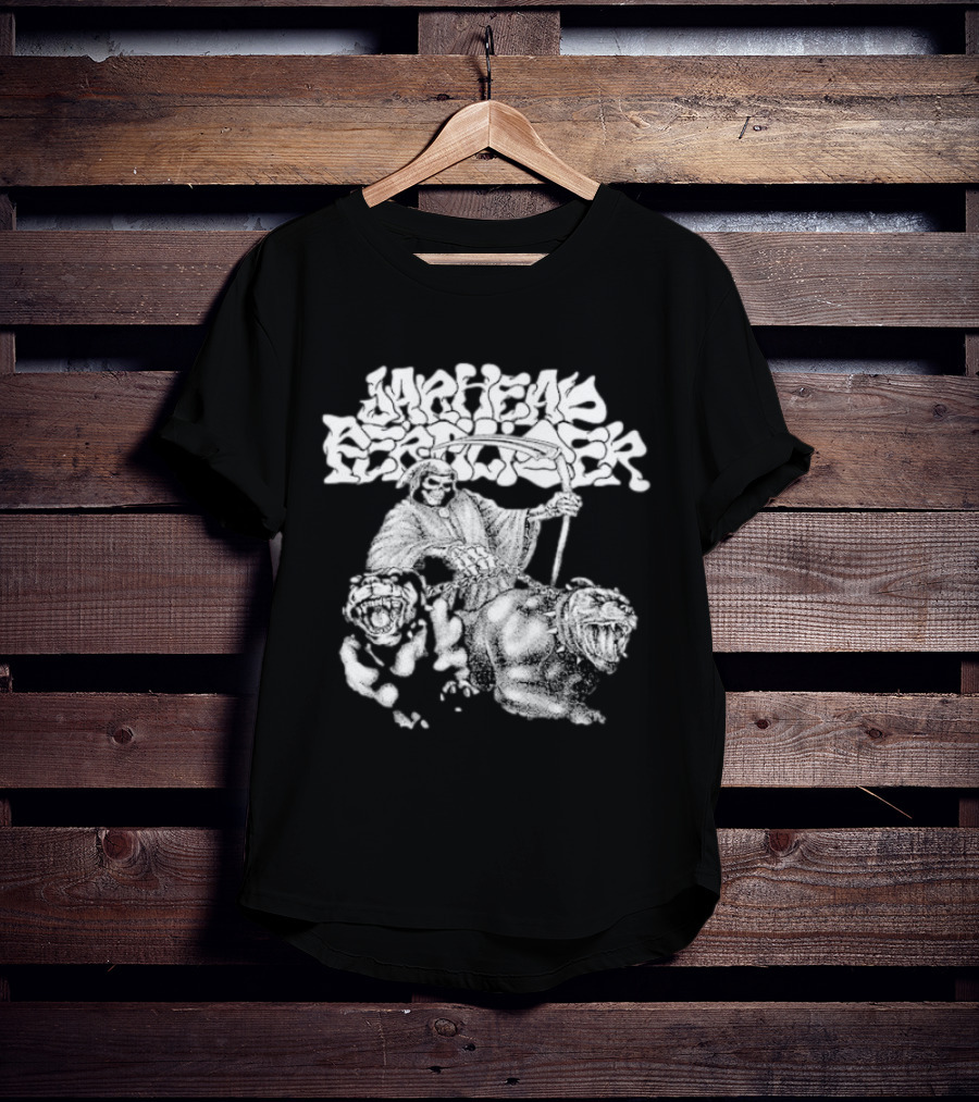 Jarhead Fertilizer Grim Reaper With Pitbull Dogs T-Shirt