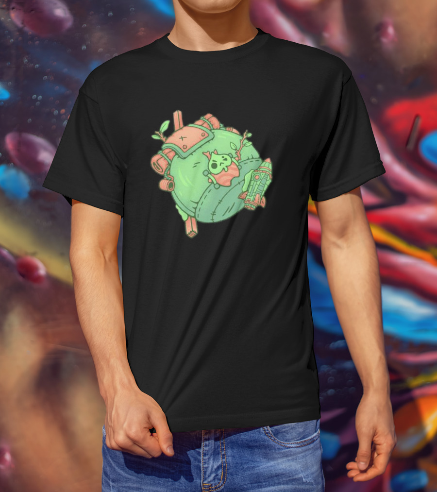 Backpack Friend Bag Camping Adventure With Alien And Rocket Details T-Shirt