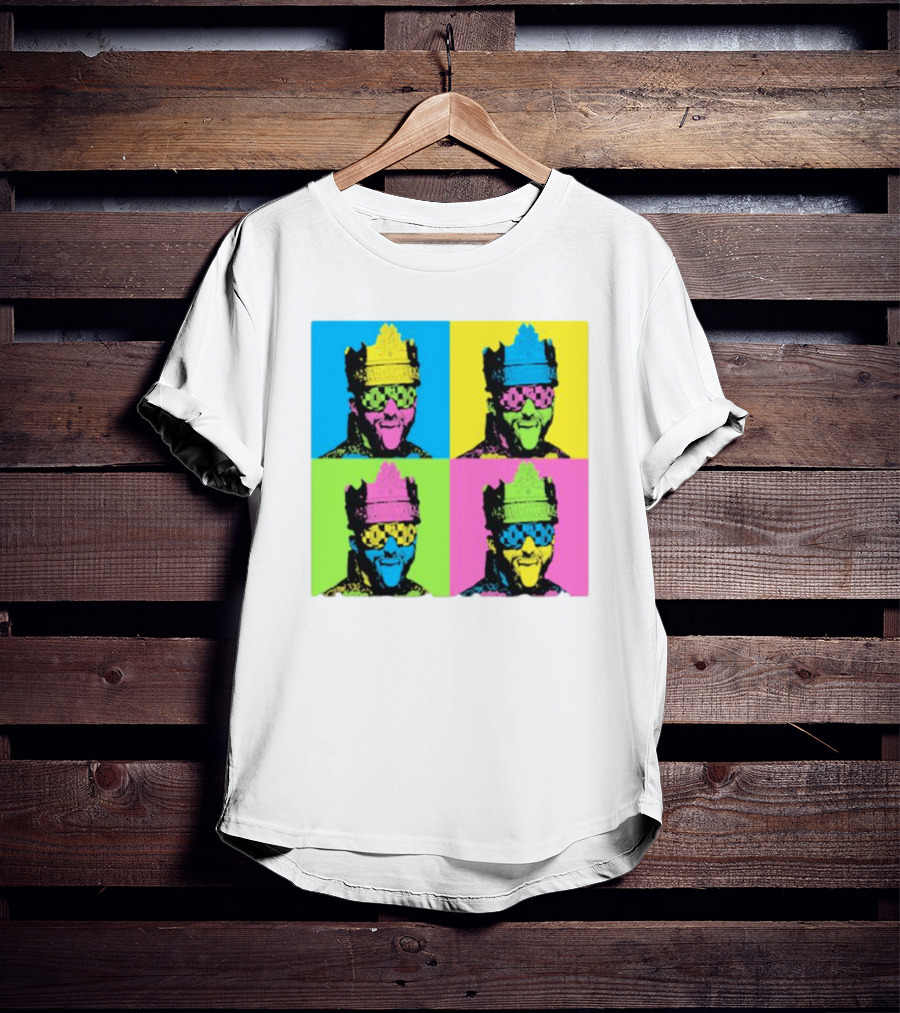 Deathmatch King Pop Art Style Color Blocks T-Shirt