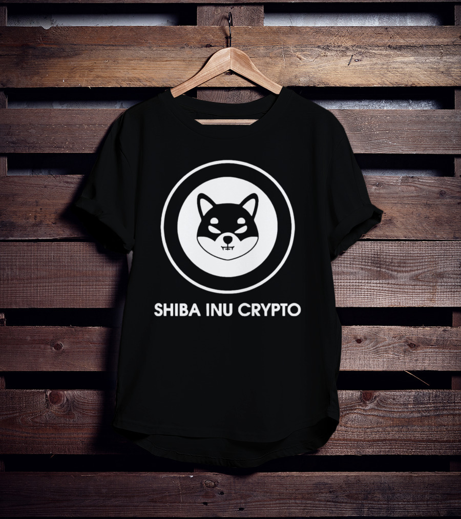 Shiba Inu Crypto Logo In Circle T-Shirt