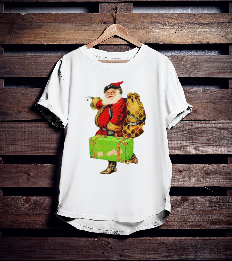 Market Designer Santa Vintage Luggage T-Shirt