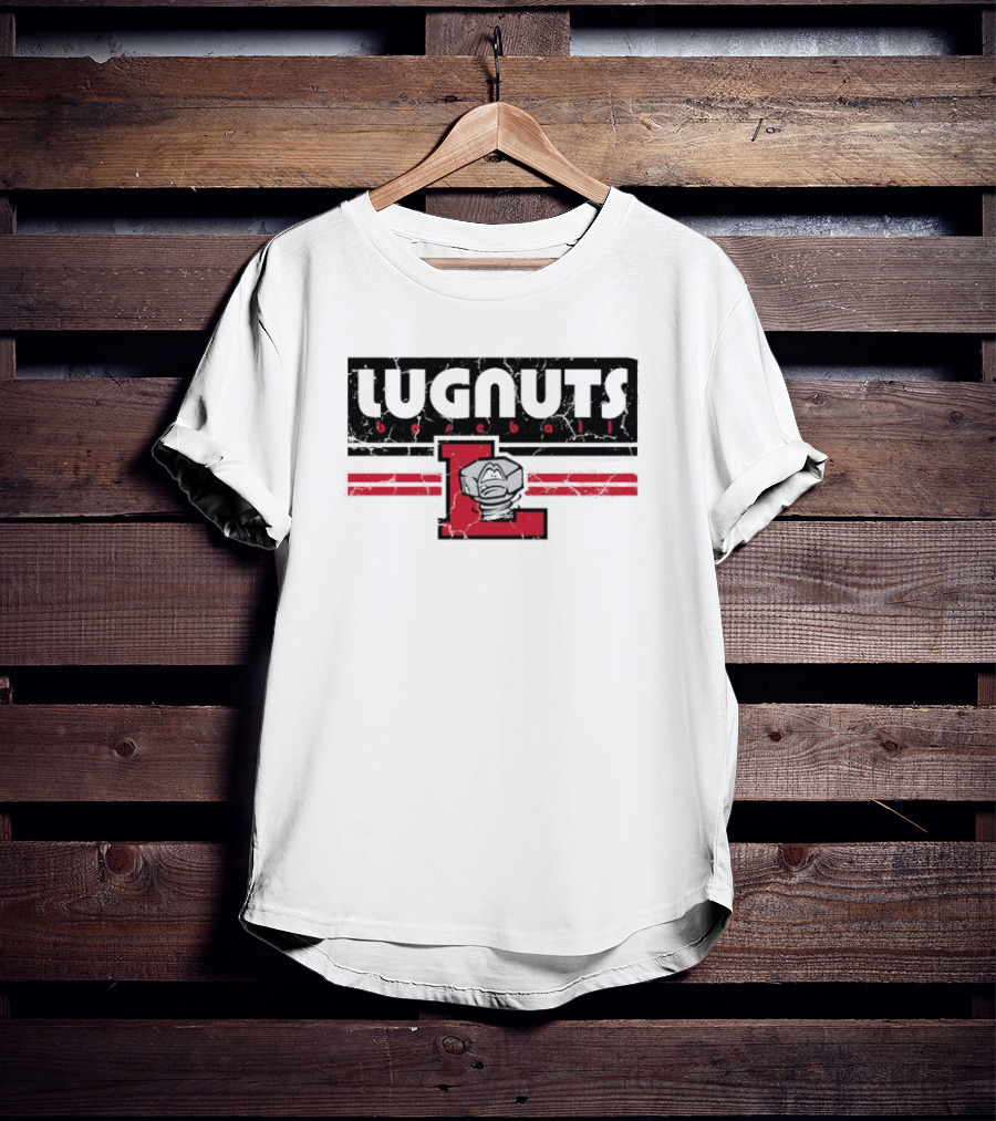 Lugnuts Baseball Red Letter L Emblem T-Shirt