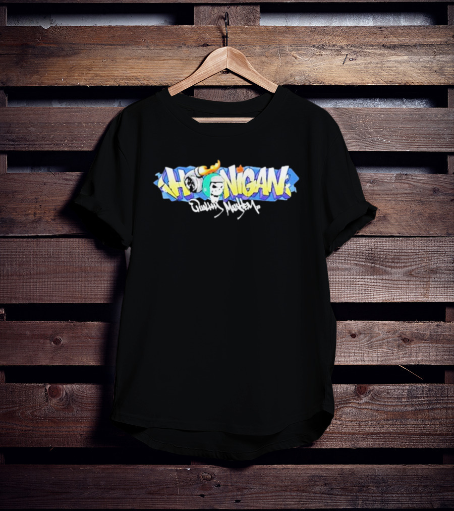 Hoonigan Graffiti Skull Flame Quality Mayhem T-Shirt