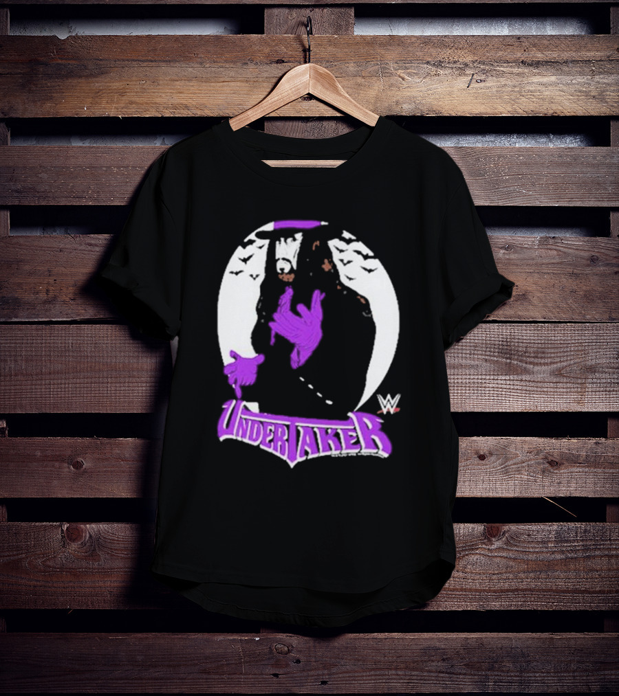 WWE Undertaker Purple Hat Bats Circle T-Shirt