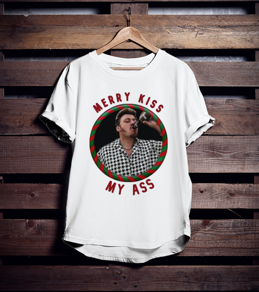Merry Kiss My Ass Trailer Park Christmas T-Shirt