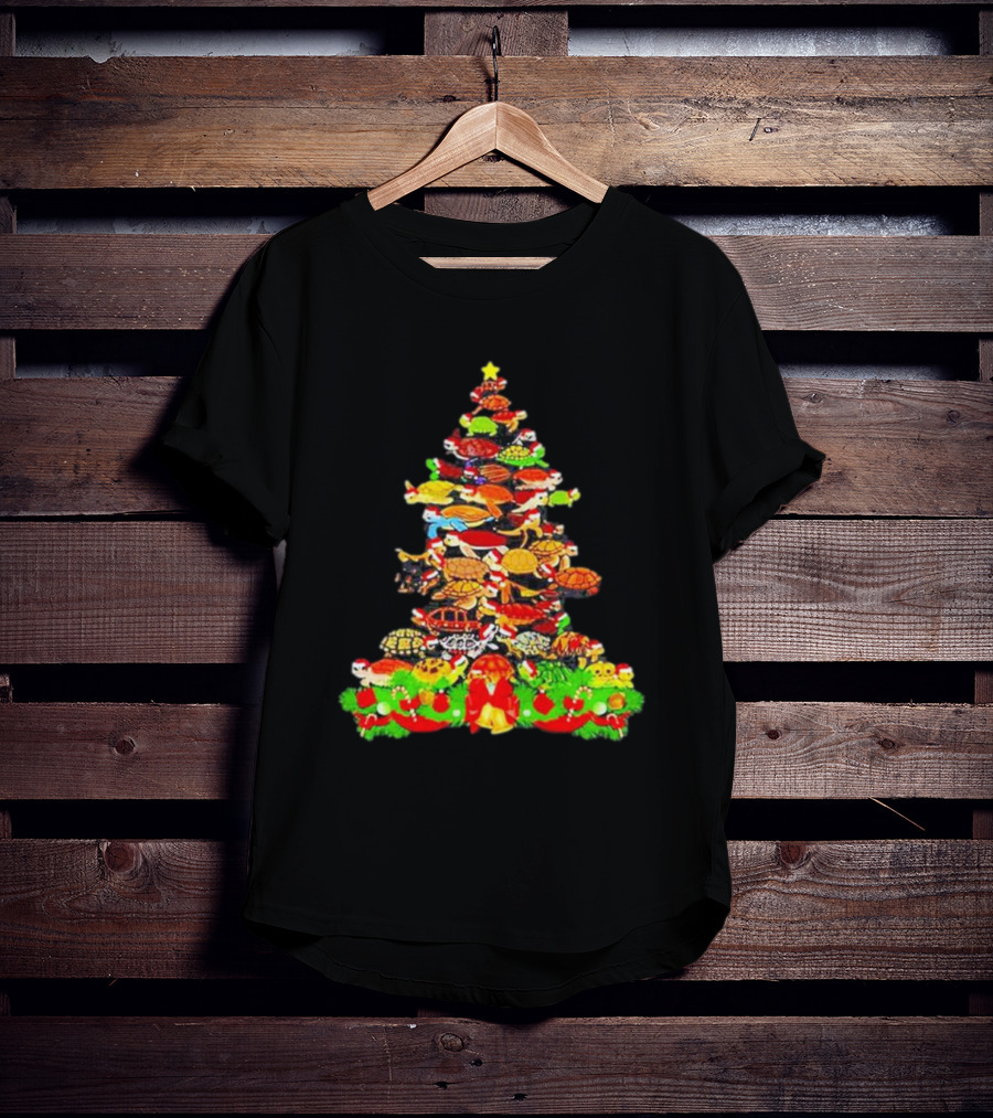 Turtles Christmas Tree Holiday T-Shirt