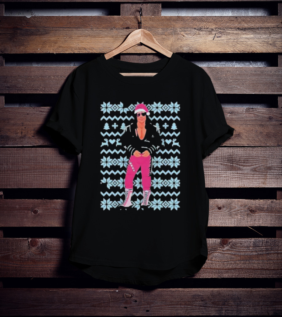 Macho Man Wrestling Ugly Christmas T-Shirt