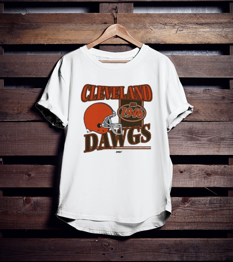 Cleveland Dawgs Est 1946 Football Helmet T-Shirt