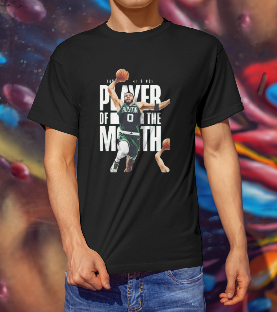 Congratulations Jayson Tatum Boston Player Of The Month Eastern Conference NBA T-Shirt