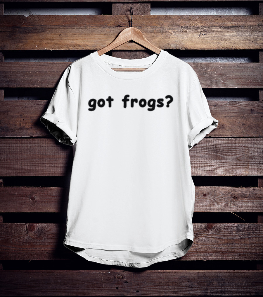 Got Frogs? Curious Amphibian Lovers Question T-Shirt